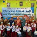 Heboh dan Meriah..!! Edukasi GEMARIKAN di SDN 4 Gemaharjo Dihadiri Ketua Dharma Wanita Persatuan DKP Jatim dan Ketua Forikan Pacitan